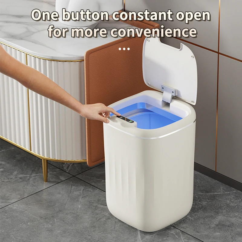 24L Smart Sensor pattumiera bagno secchio della spazzatura elettronico sensore intelligente automatico pattumiera per wc da cucina Wastebaske