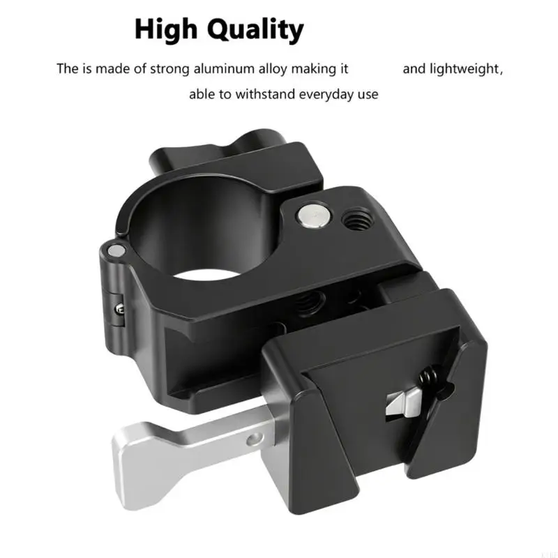 V 마운트가있는 30MM 튜브 클램프 퀵 릴리스 플레이트 카메라 장비 용 배터리 어댑터 전원 공급 장치 사진 촬영 K1KF