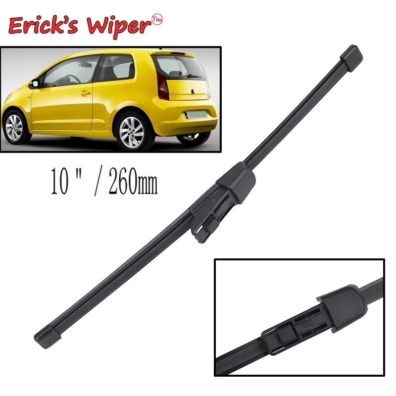 

Erick's Wiper 10" Rear Windscreen Wiper Blade For Skoda Citigo Seat MII 2011 - 2023 Windshield Windscreen Clean Tailgate Window