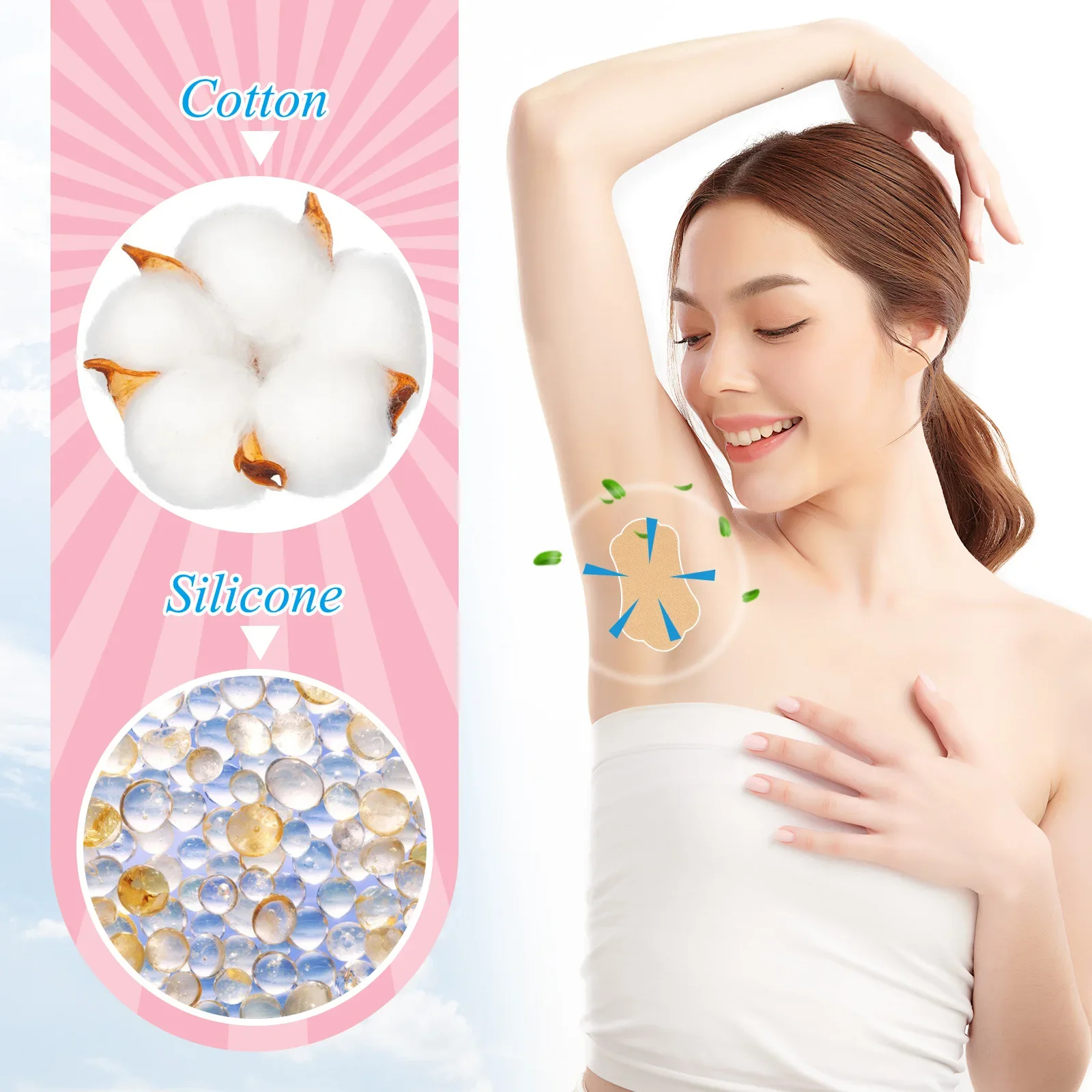 28 Pcs Disposable Underarm Women Strong Absorbing Sweat Armpits Sweat Sticker Anti Sweat Pads Underarm Absorb Patch Deodorants