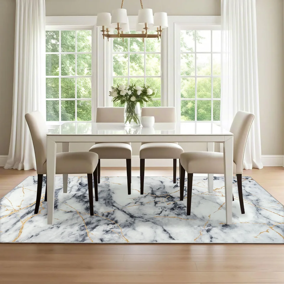 Fluffy Modern Flannel Area Rug for Home Decor
