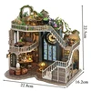 CUTEBEE DIY Miniature Dollhouse Magic Cathedral Wooden Doll House Kit with Furniture Roombox Magic Academy Toy for Birthday Gift 6