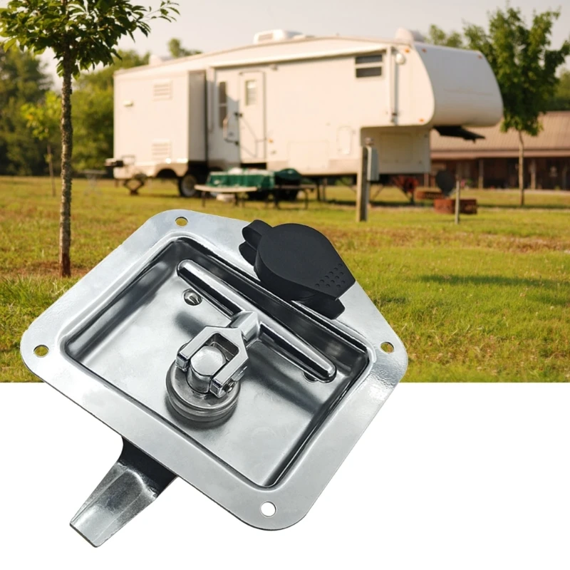 Serratura Girevole Per Camper E Roulotte, Per Porte Cabina Da 1 A 35 Mm, Con 2 Chiavi E Kit Di Montaggio In Lega Di Zinco