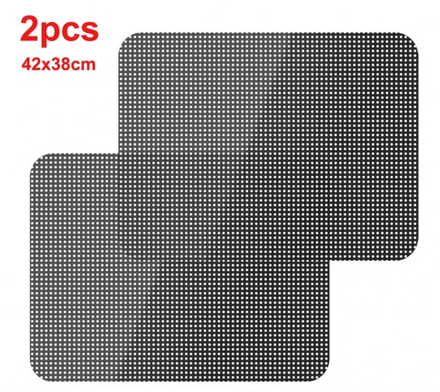 2Pcs Car Sunshade Stickers static Electrostatic Window Sun-shading Stickers Sun Block Car Rear Windows Side Blocks Cover Film 6
