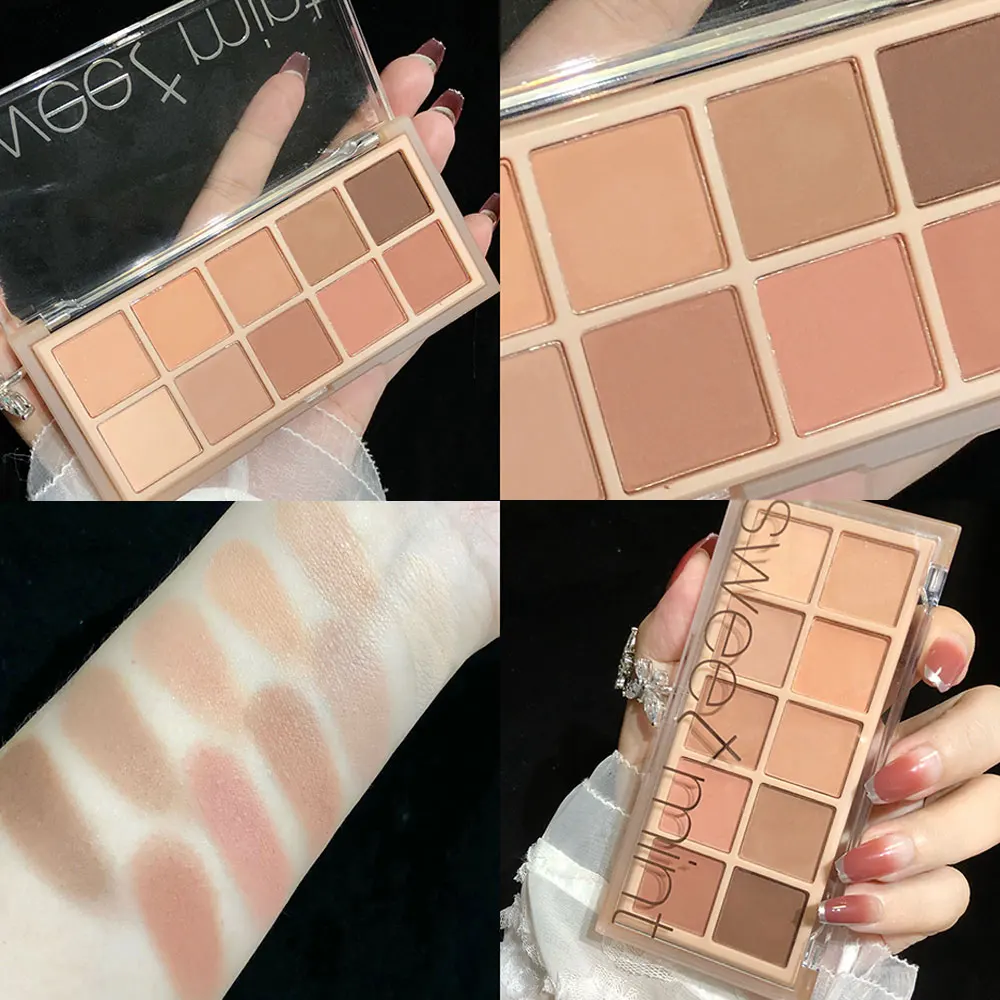 SWEET MINTSW010 Color Palette 10 Color Eyeshadow Development All-in-one Long Lasting Touch up Face Makeup