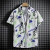 Beach Style Printed Shirts for Men - Short Sleeves Hawaiian Loose-Fit Casual Shirts 2