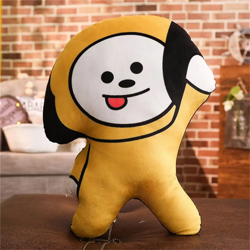 Line Friends Bt21 Kawaii Plush Toys Anime Tata Mang Koya Rj Shooky Chewy  Chewy Chimmy Series Creative Large Magnet Doll Gifts - AliExpress