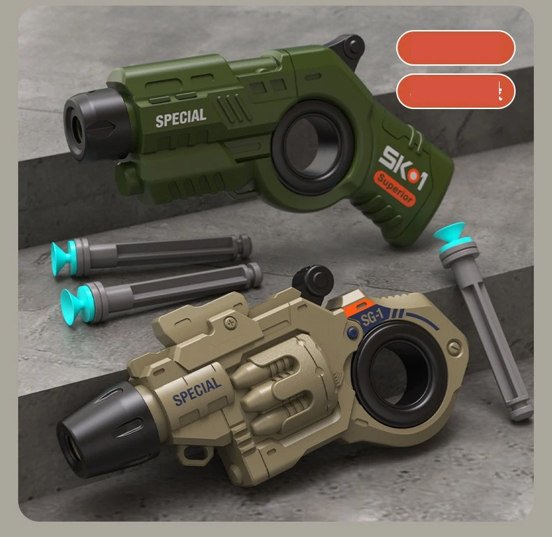Revolver Fidget Launcher Mit Saugnapfpfeilen Und Fidget Spinner_voghion.com