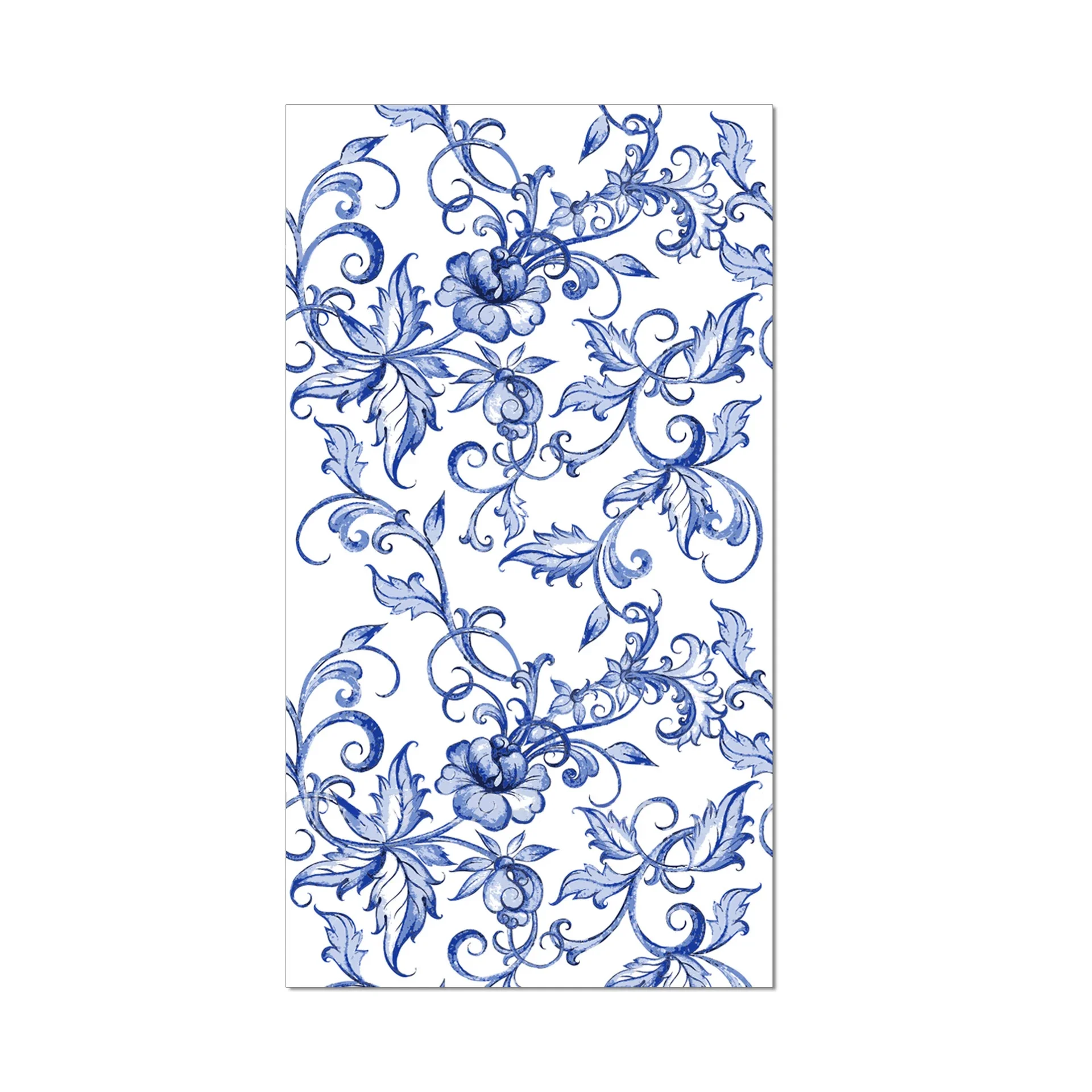 Shimmerz Servietten Vintage Blau-Weiß - 20 Stück, 33x40cm, 2-lagig