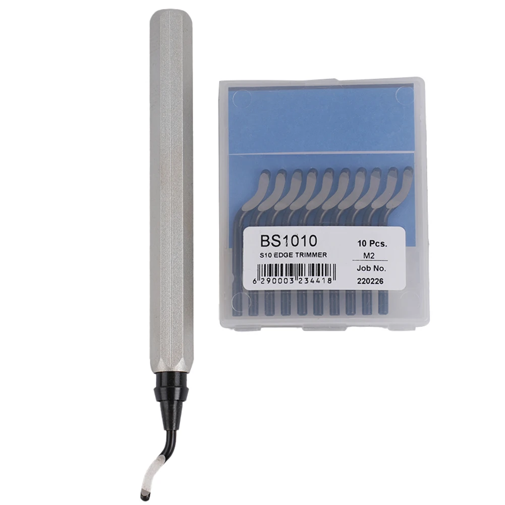 

Инструмент для удаления заусенцев RB1000/BS1010 128x12 мм для очистки краев, ручка для заусенцев, Высокоскоростная сталь, портативная, устойчивая к износу