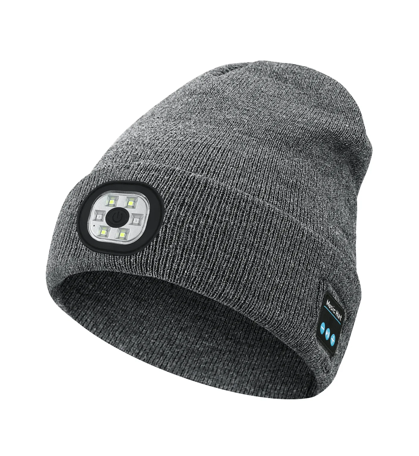 Wireless LED Beanie with Bluetooth 5.0 and Built-in Stereo Speakers