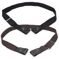 Simple And Fashionable Women'S Belt Elastic Lazy Men'S Belt Woven Invisible And Seamless Unisex Jeans Belt Length Adjustable 6