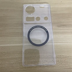 Sleek Magnetic Silicone Transparent Phone Case - Slim & Stylish Bumper Cover for Nubia Z60S Pro (Clear)