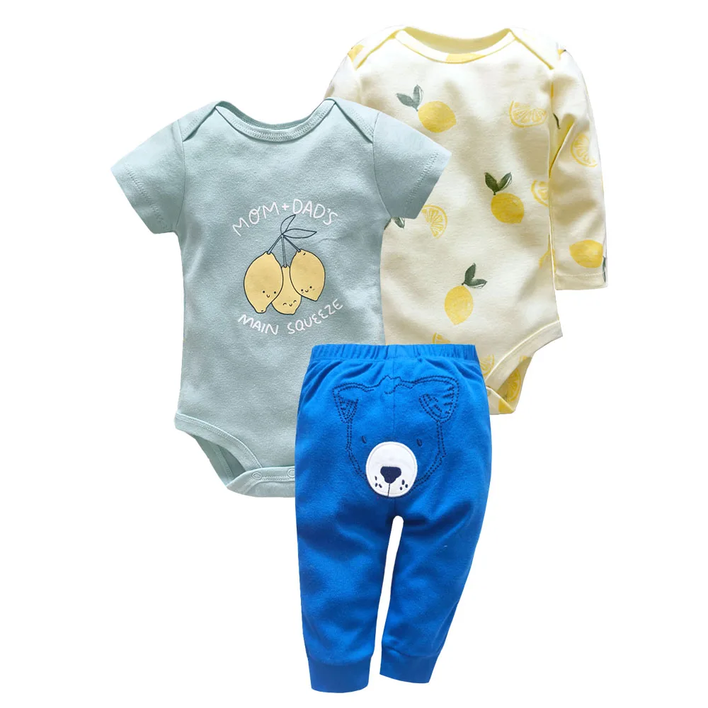 2026 Baby Clothing Set Newborn Baby Girls Clothes Soft Cotton Two Pieces Bodysuits+Pants Cartoon Roupa De BeBe - 4