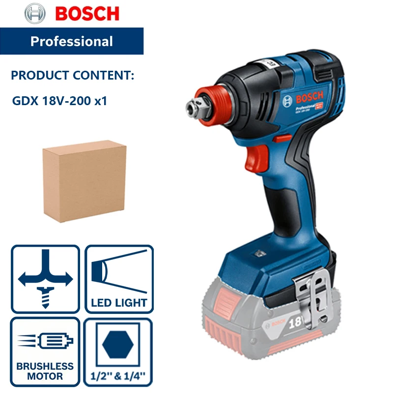 Bor Gdx 18 Bosch In Kunci Impact Lithium Tanpa Kabel Obeng Driver