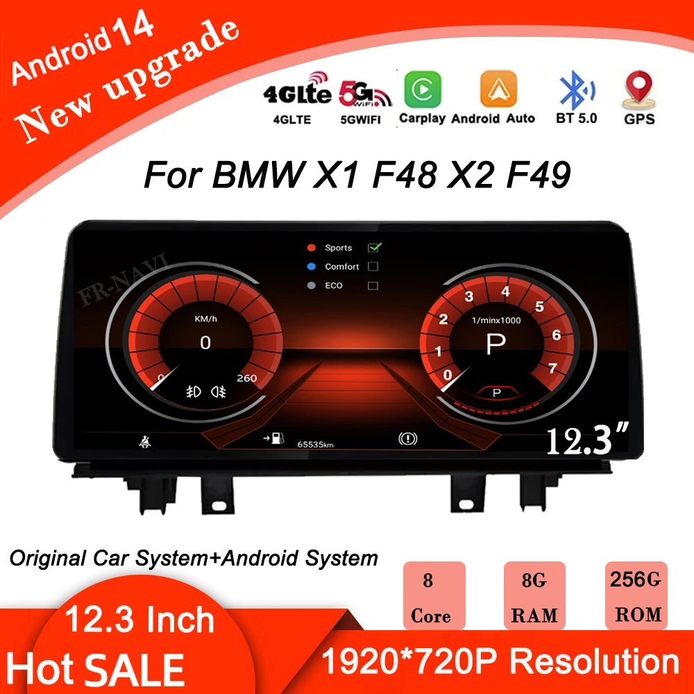

Android 14 IPS DSP For BMW X1 F48 X2 F49 (2016- 2017) NBT & 2018 -2020 EVO System Car Player GPS Navigation Multimedia Video