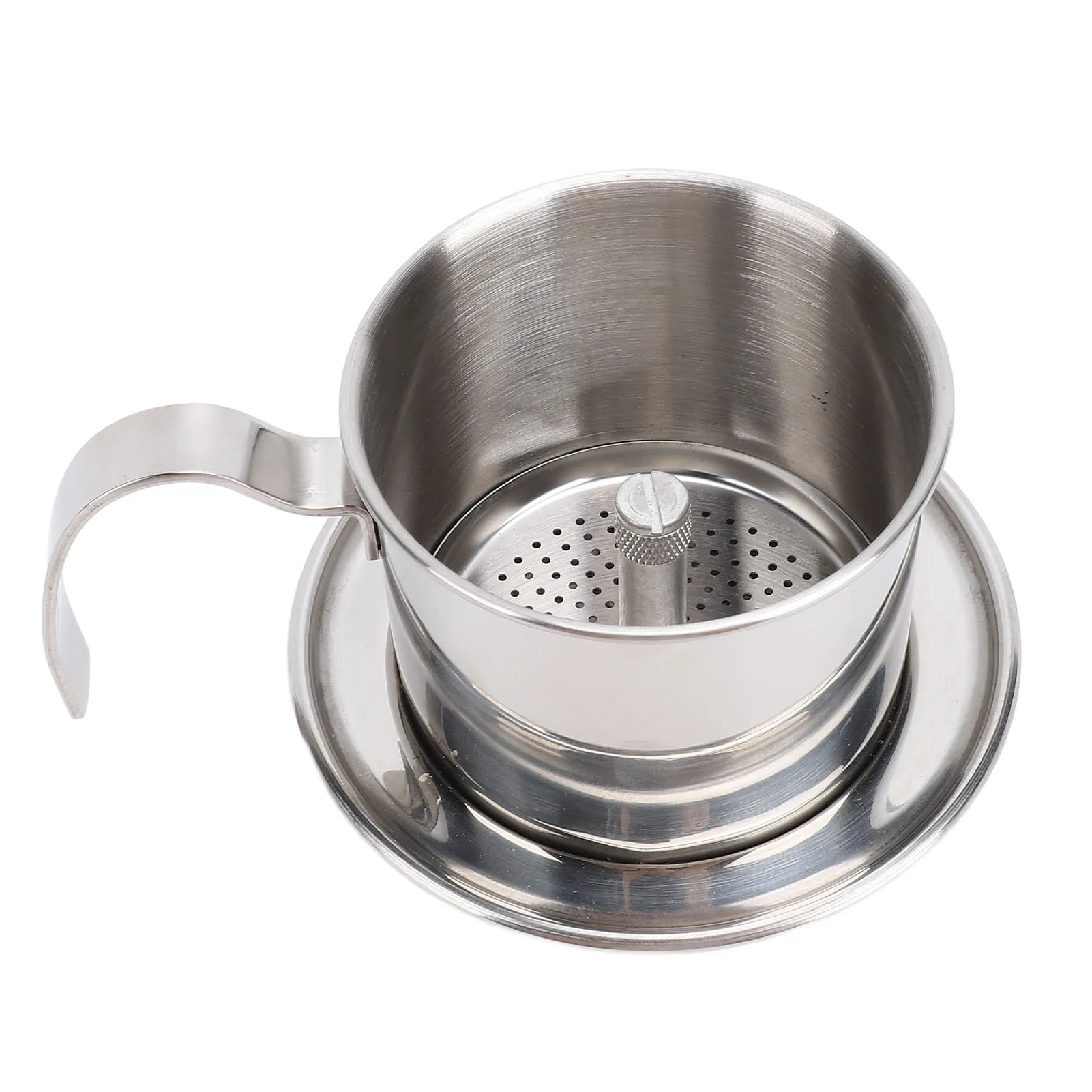 200 ml vietnamesischer Kaffee-Tropffilter, 304 Edelstahl, verdickte Handbrau-Kaffeemaschine für Zuhause, Outdoor, Reisen