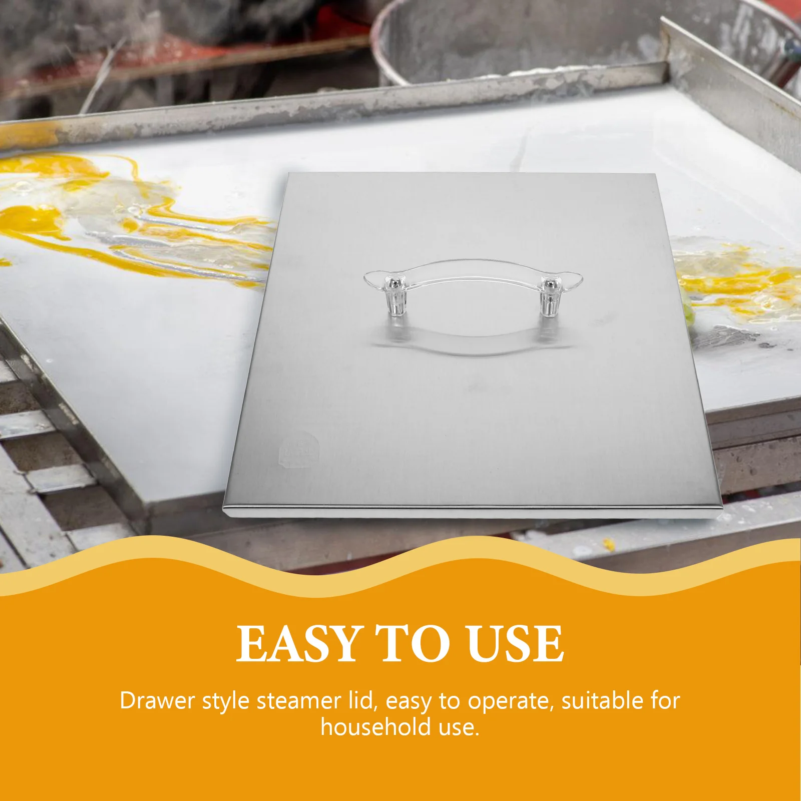 Shell Rice Roll Machine Lid Baby Small Heater Handle Stainless Steel Rectangular Part