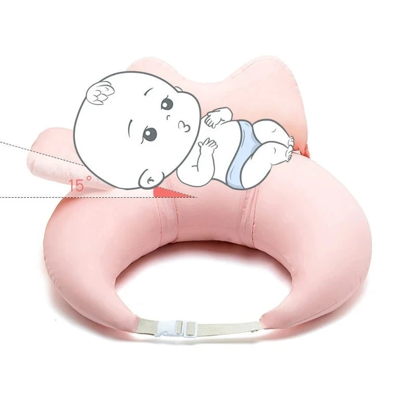 Solid Color Splicing Baby Nursing Pillow Multifunction Pregnant Mother Waist Protect Pillow Newborn Soft Breathable Sleep