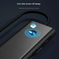 FC&EC 9-IN-1 USB C Docking Station TYPE-C HUB to HDMI 4K 60Hz with Screen off Button USB 3.0 5Gbps HUB 100W Fast Charge for Mac - Image 2