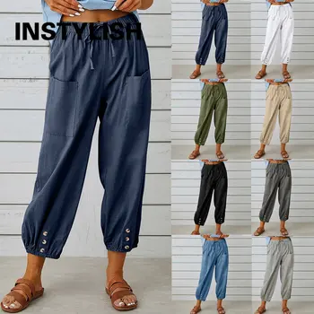 Women Cotton Linen Pants 1