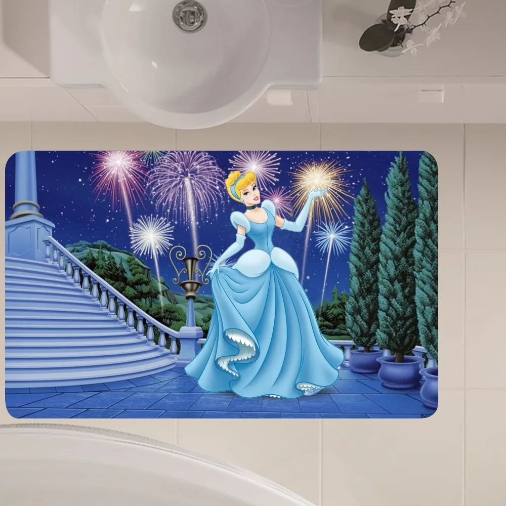 MINISO Disney Cinderella Floor Mat Anti-Slip Kitchen Bedroom Handmade Tufted Rug Carpet Living Room Entrance Rug 4