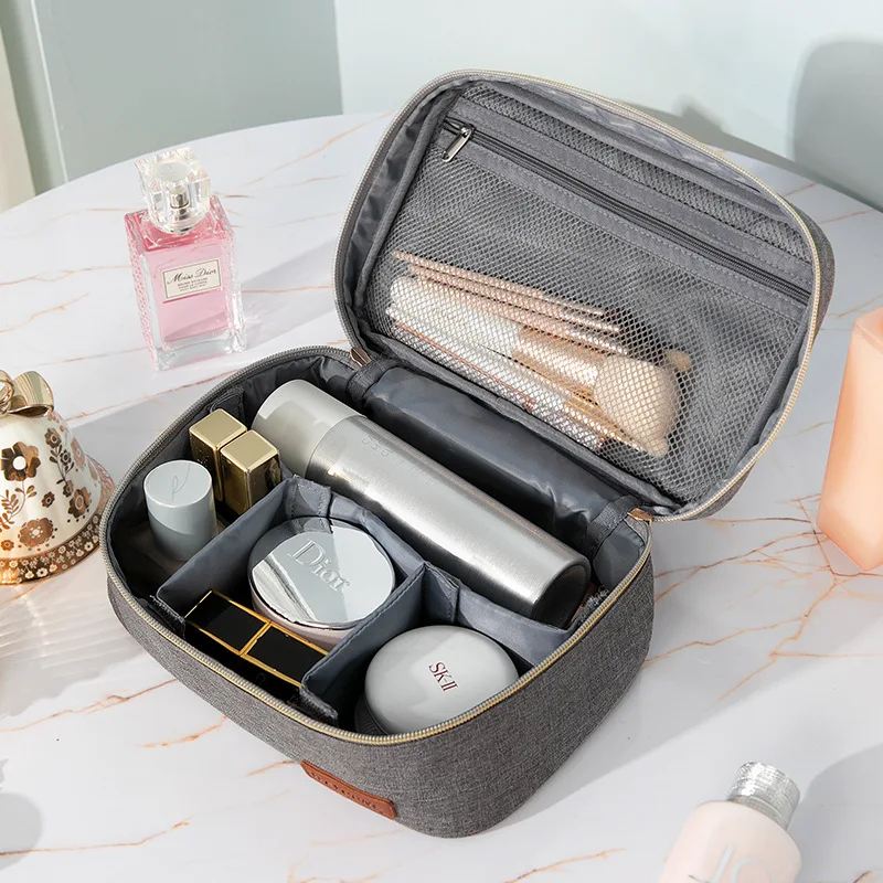 

1 Pc Gold Star Cosmetic Bag Women Zipper Vintage Velvet Makeup Bag Solid Color Female Travel Make Up Beauty Case