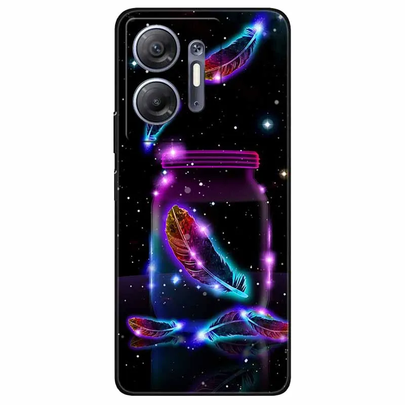Lovely Silicone TPU Soft Phone Cover - Shockproof  Shell with Cute Cat Design