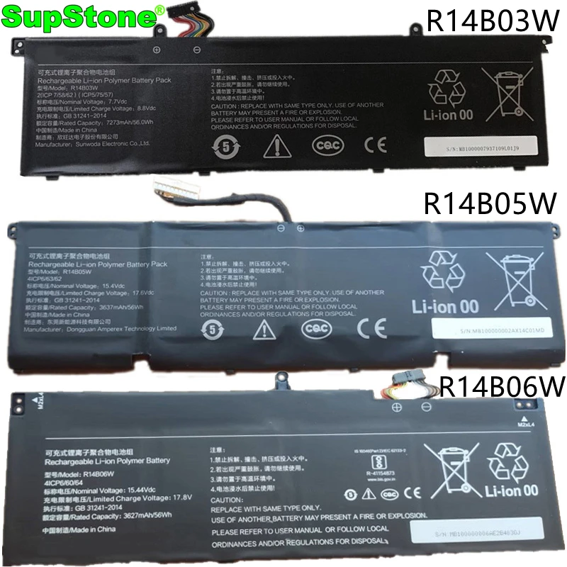 Supstone R14B03W R14B05W R14B06W Batteria Per Laptop Per Xiaomi 14 "Mi Pro X 14 15 Xma2010-Aj Xma2008 Redmi Book 14 J726 J7265