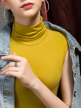 مثير سليم المرأة تانك القمم 2025 صيف جديد الياقة المدورة أكمام محبوك مطاطا قاع قميص الإناث قمة صلب 6