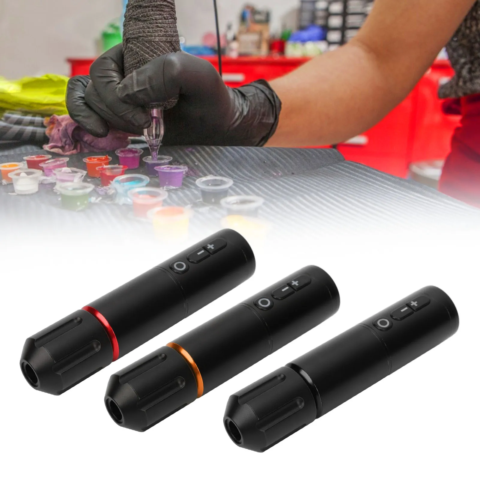 

Cordless Tattoo Machine Pen 1800mah Dual Battery USB Rechargeable Tattoo Machine for Permanent Makeup