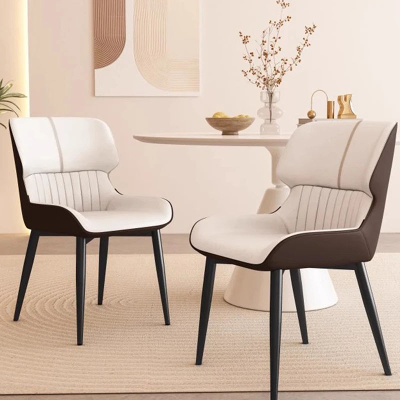 

Modern Trendy Metal Dining Chairs Luxury Beautiful Living White Bedroom Dining Chairs Nordic Metal Sillas Comedor Home Furniture