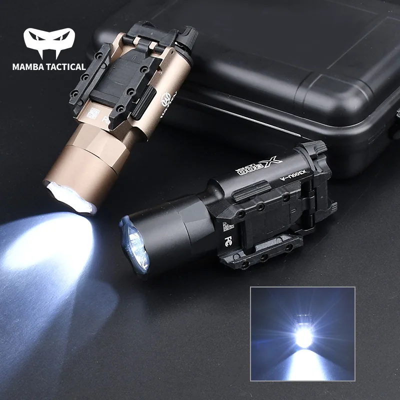 

Tactical SF X300U X300 X400 Pistol Scout Light 600LM Fit G17 Picatinny Rail Outdoor Field Lighting Hunting Weapon Flashlight
