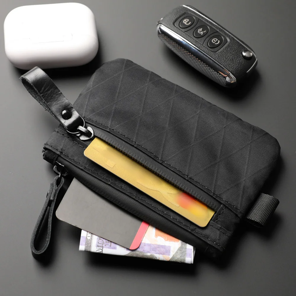 Water-Repellent RFID Travel Coin Purse and Card Holder