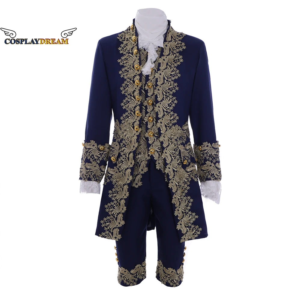 thumbnail image 1 of Traje de cosplay de caballero británico del siglo XVIII para hombre, traje victoriano renacentista Tudor, traje de María Antonieta, traje rococó para hombre, 1 of 5