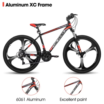 Hiland Mountain Bike,Shimano 21 Speeds Drivetrain,Aluminum Frame 26 Inch Wheels, with Disc-Brake for Men Women Men's MTB Bicycle 2