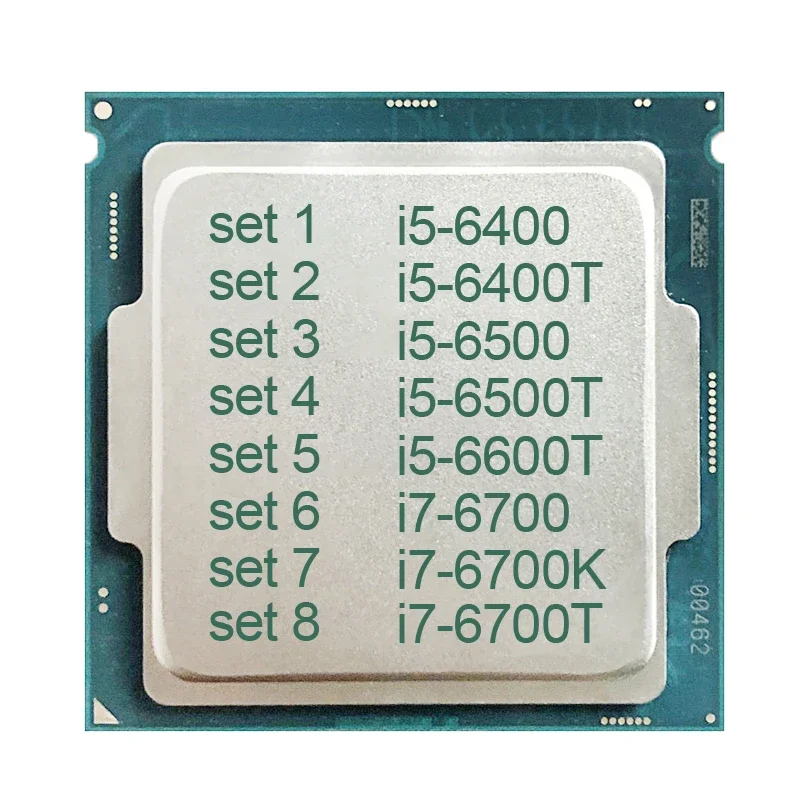 Processore Cpu Dual-Core Desktop Usato Per I5-6400 I5-6400T I5-6500 I5-6500T I5-6600T I7-6700 I7-6700K I7-6700T Lga1151 Personalizzato