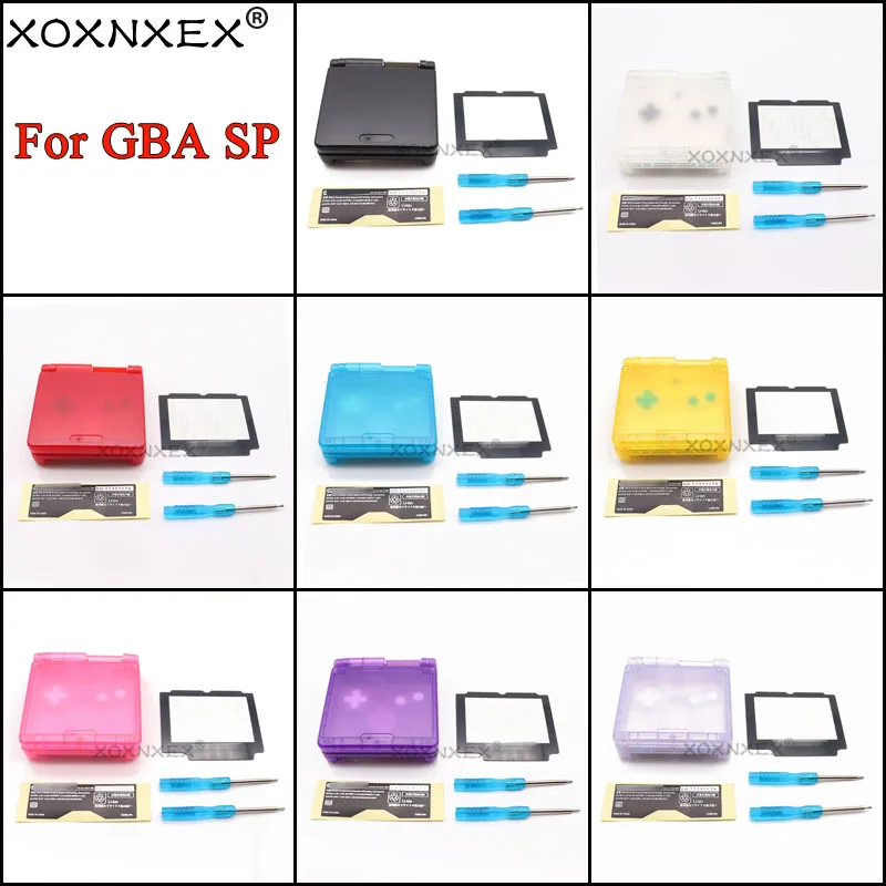 Per Palmare Gba Sp Shell Case Sp Console Di Gioco Shell Gbasp Diy Sostituzione Shell Theme Style Shell Custodia Trasparente