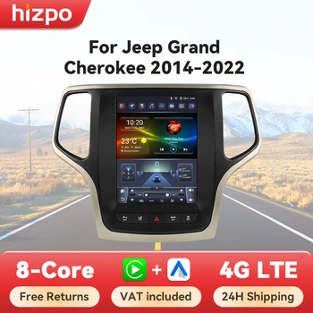 Hizpo-reproductor Multimedia con GPS para coche, Radio con Android 14, estilo Tesla, para Jeep Grand Cherokee 2014 -2022, 9,7 pulgadas 1