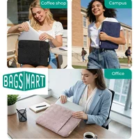 BAGSMART Housse pour ordinateur portable 13-13,3 pouces, housse portable pour ordinateur portable, étui de protection compatible avec poche 1