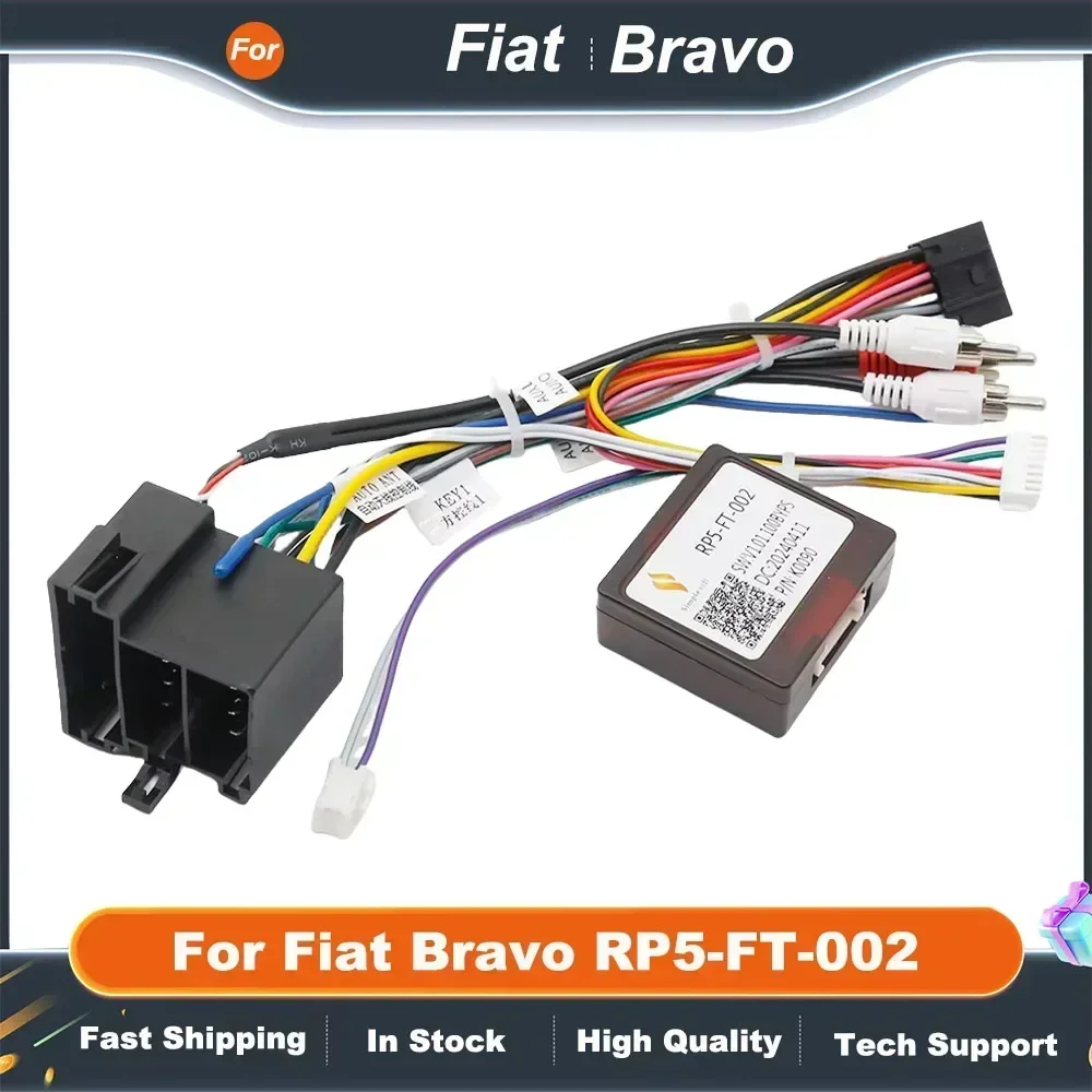 CANBUS FT1.2 配線ハーネス Fiat 500L/Doblo Bravo PANDA UNO Punto Fiorino Arnés de  cableado 車用配線ハーネス CANbus ボックスアダプター 16ピン電源ケーブル Fiat Linea Bravo Punto Linea