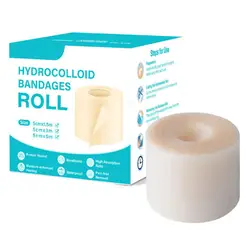 Hydrocolloid Dressing Roll - Self - Adhesive Invisible Bandage (Blue)