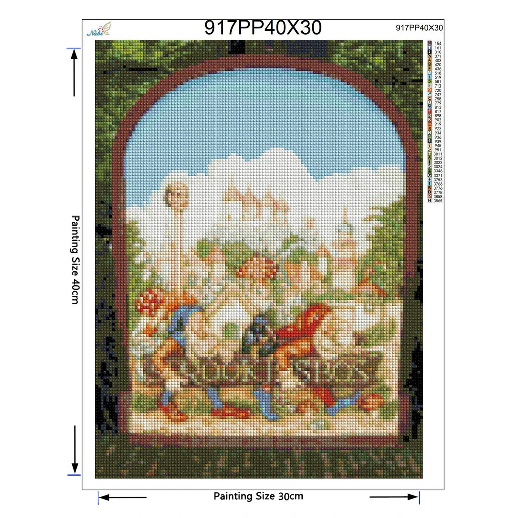 Full diamond painting 5D DIY Cartoon diamond painting Efteling park diamond embroidery Cross Stitch kit Rhinestone Home decor - 3