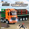 Huina Rc Truck Tractor 1313 1312 1:18 9Ch Alloy Remote Control Car Wood Transporter Light Sound Engineer Vehicle Christmas Gifts 2