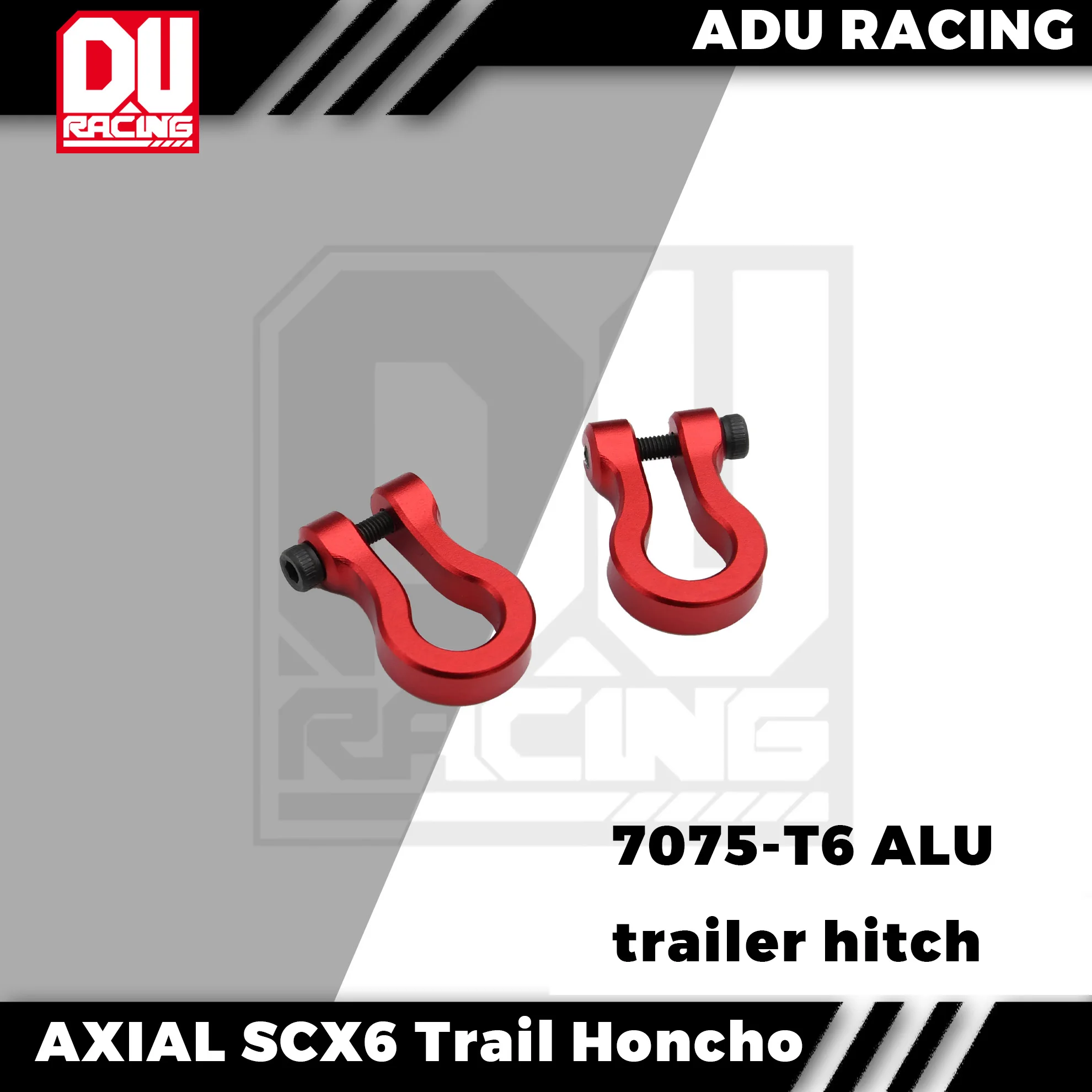 ADU RACING 7075-T6 ALU trailer hitch FOR AXIAL SCX6 AXI05001 trail honcho rc car parts