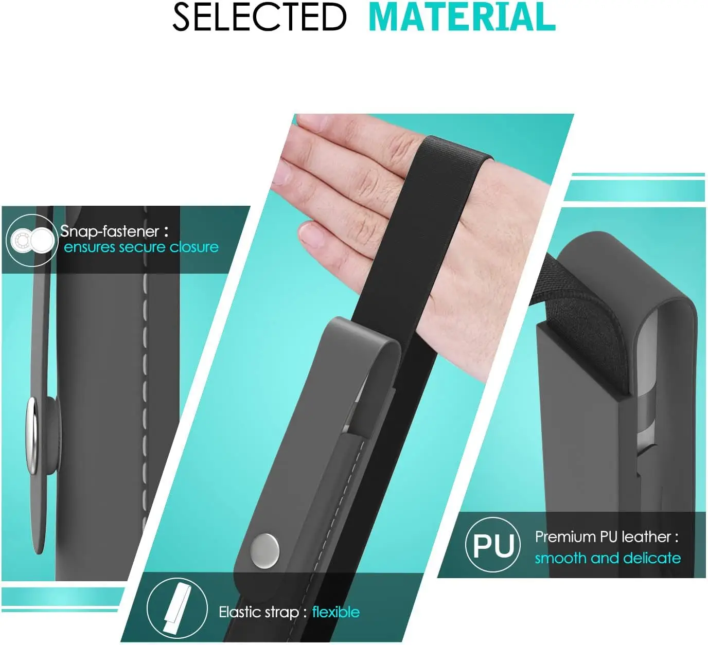Bolsa Elástica Lápis Destacável para Apple Pencil Case Holder 1ª e 2ª Geração Acessórios Ipencil - Imagem 4