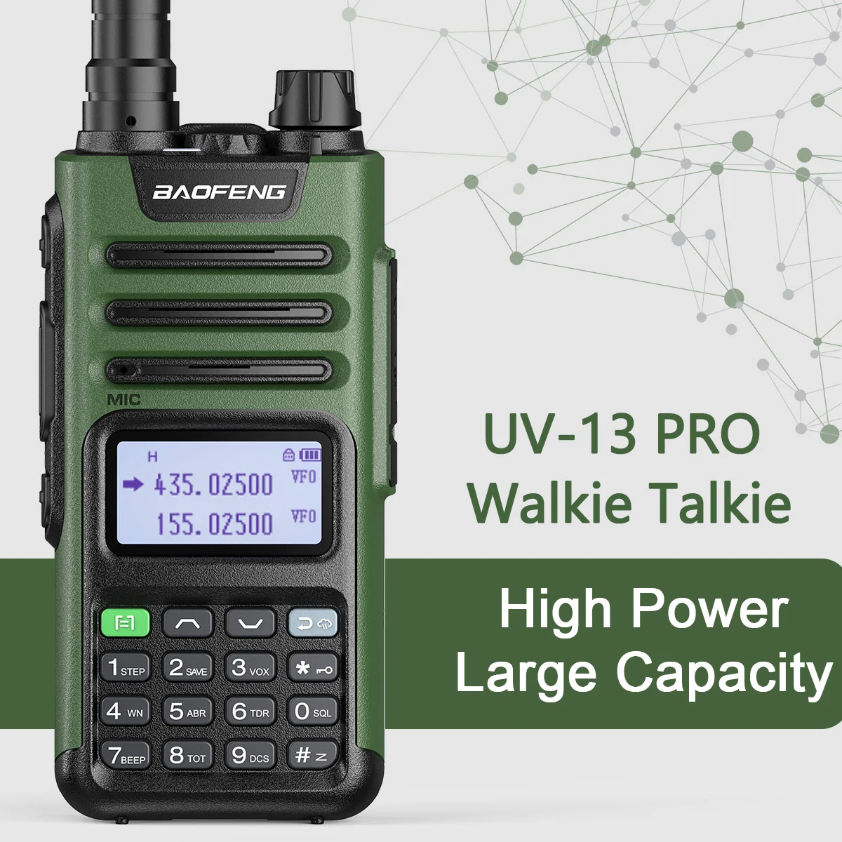 2PCS Baofeng UV-13 PRO Walkie Talkie High Power 999 Channel Dual Band UHF  VHF Radio Transmitter Type-C Jack UV 13 pro Radio AliExpress