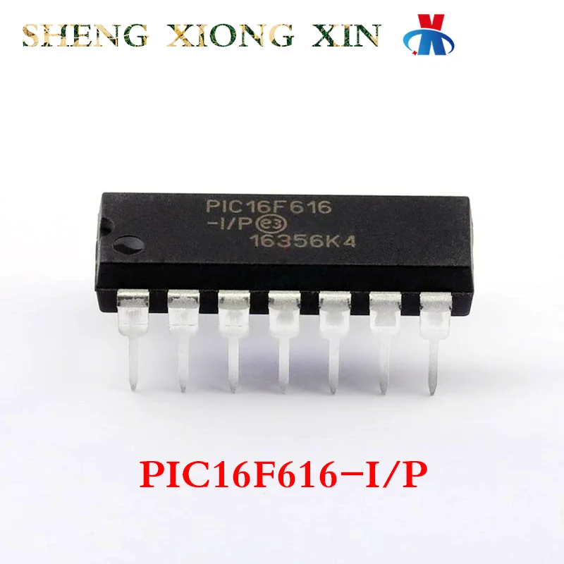 

5pcs/Lot 100% New PIC16F616-I/P DIP-14 8-bit Microcontroller -MCU PIC16F616 Integrated Circuit