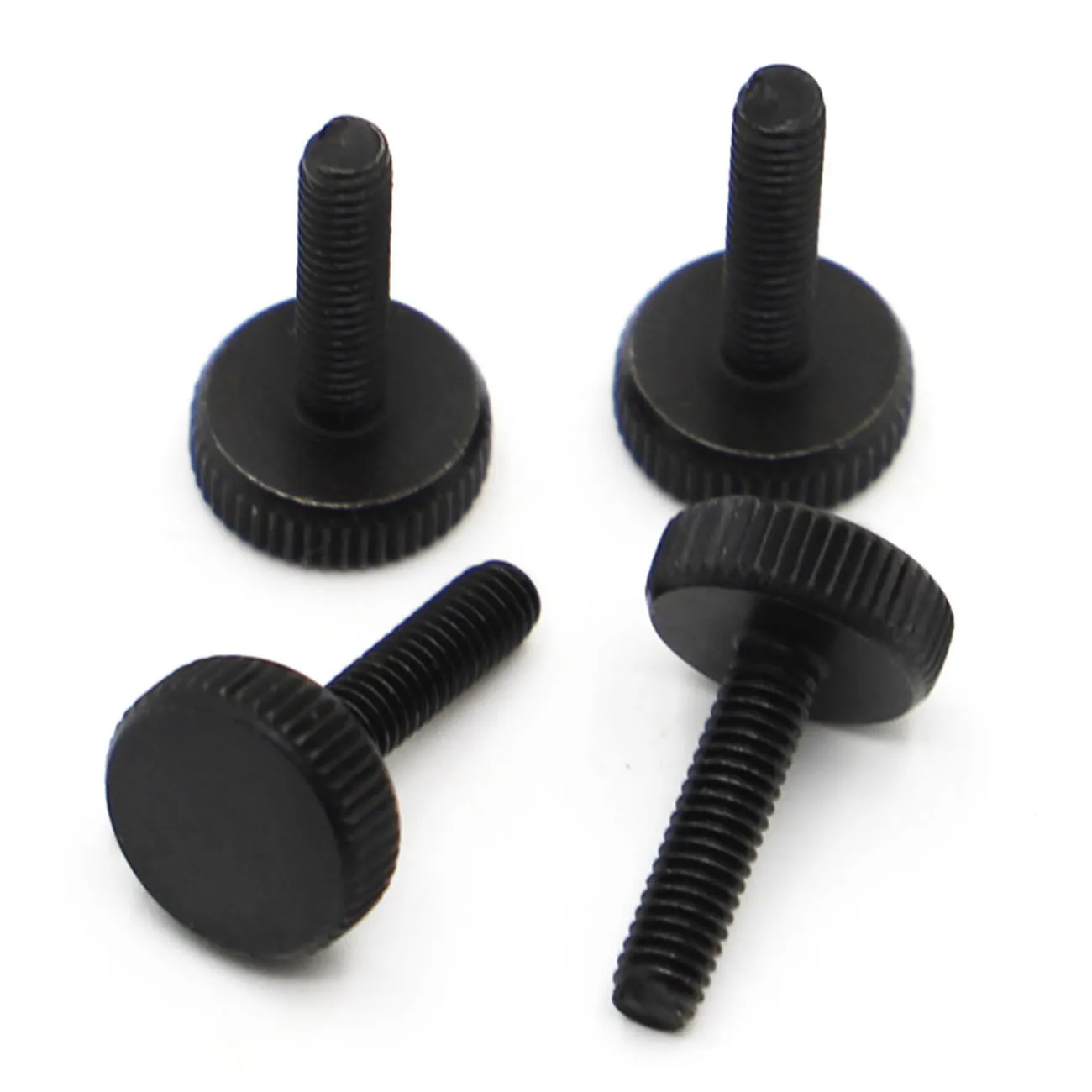 110pcs DIN653 GB835 Black Carbon Steel Flat Head Thumb Screw Hand
