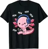 Axolotl Gaming Kids Boys Girls Kawaii Anime Video Game Pew Gamer T-Shirt Gift Cute Gamesolotl Graphic Tee Tops Teens Clothes 2